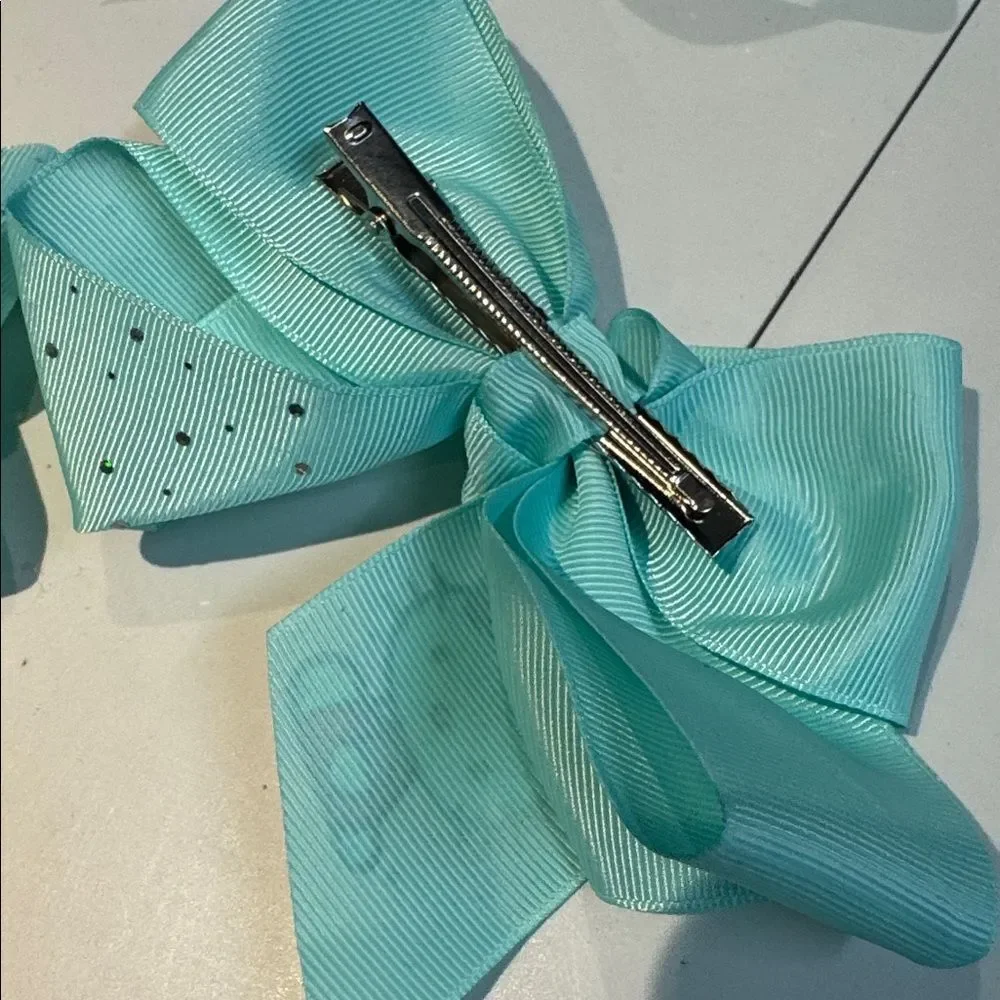1007 Mint Green Hello Kitty Hair Bow Alligator Clip‎